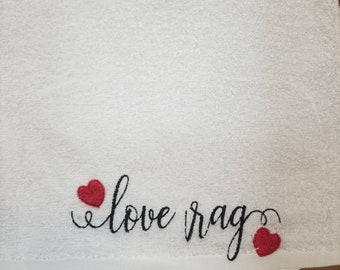 Love Rag / After Sex Towel / Valentine's Gift / Gift For Bride / Couple's Shag Rag