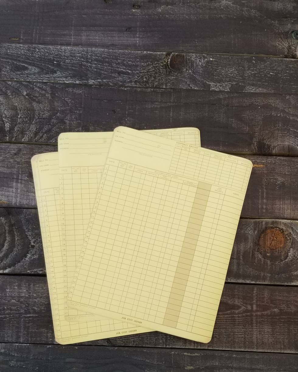 Vintage Ledger Paper / Junk Journal / Scrapbook Paper / ephemera