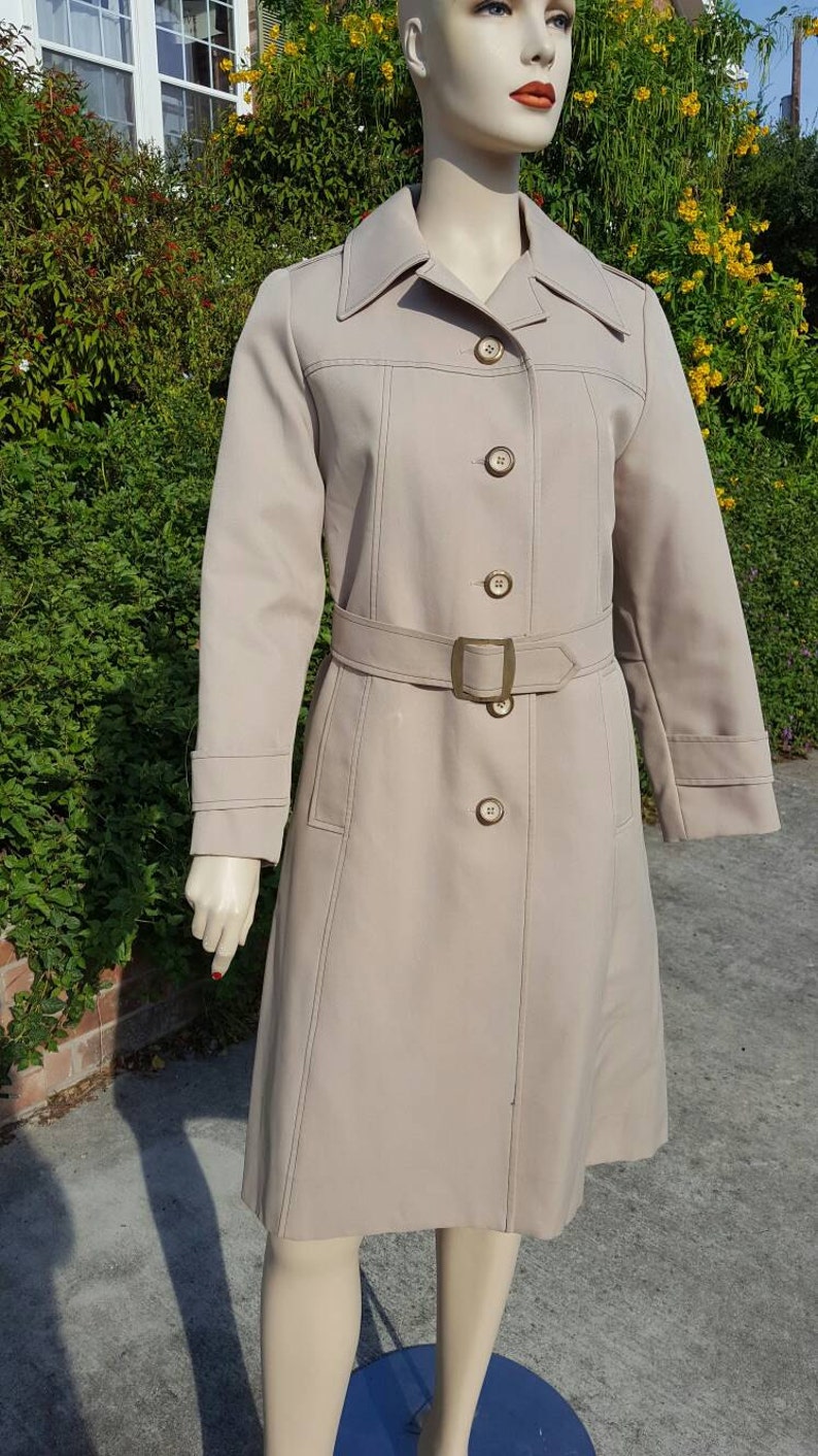 Vintage Julian Gold Trench Coat L A Sport Vintage Clothing Vintage Coat Film Photo Prop Wardrobe