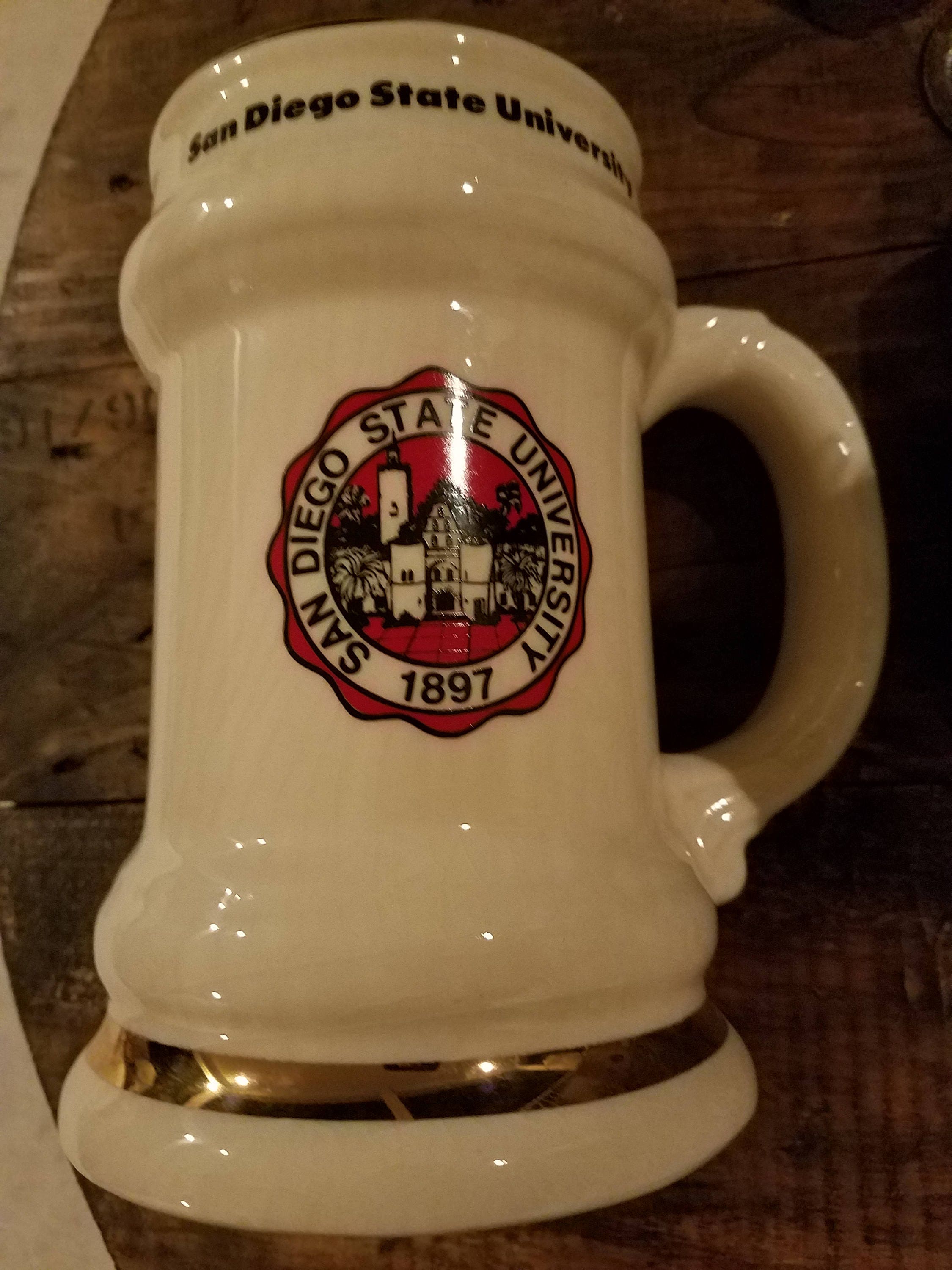Vintage San Diego State Mug, San Diego University 1897, Large Mug