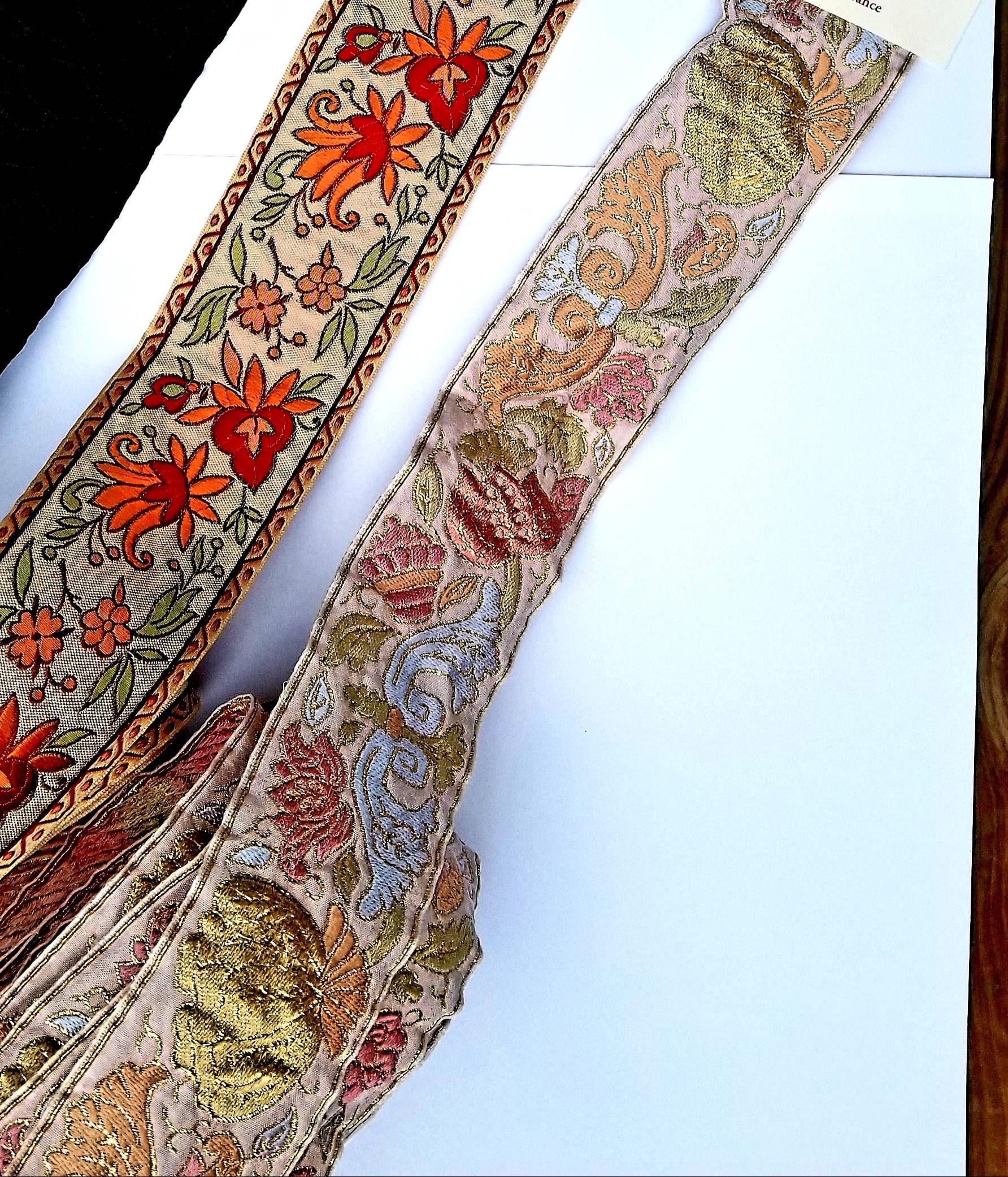 Renaissance Ribbon / French Jacquard Ribbon / Bohemian Brocade