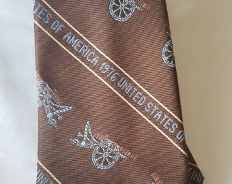 Vintage Sears Clip On Tie / The Men's Store Snap On Tie / United States Necktie / Snapper Wide Tie