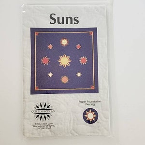 Suns Paper Foundation Piecing /Paper Piecing Quilt Blocks