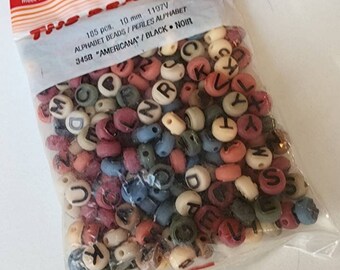 The Beadery Americana 10mm Alphabet Beads