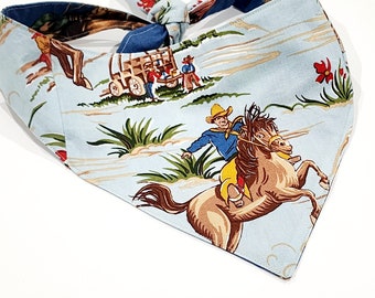 Reversible Dog Bandana / Cowboy Western Pet Neckwear