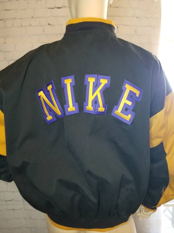 vintage Nike Varsity Jacket Size L Large Mens Full Zipper USA Colors 80-90s