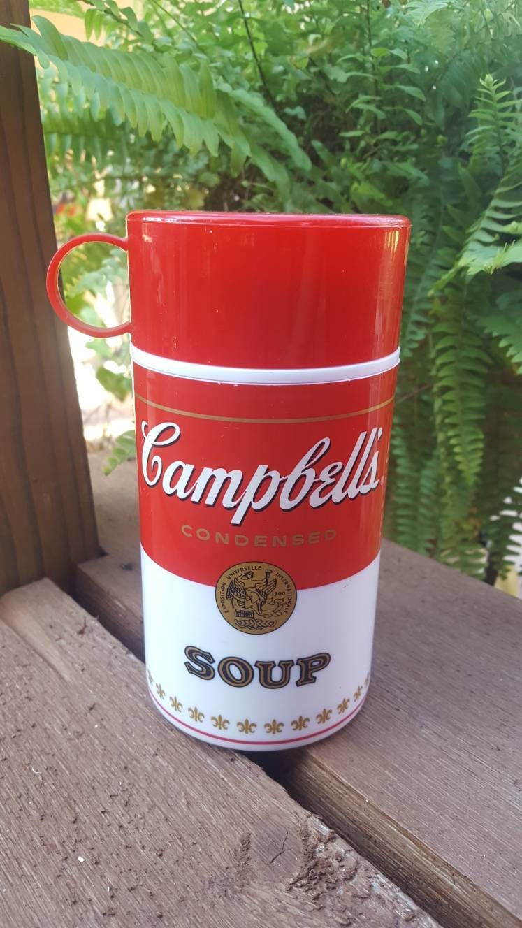 VINTAGE Thermos / Campbell's Soup Thermos / Red and White SOUP Container / Soup  Container / Beverage / Insulated / Lunch Bag