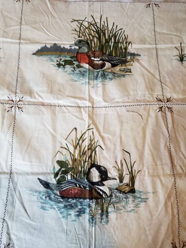 Bird Quilt or Pillow Panels, Printed Panel, Cranston Print Works
