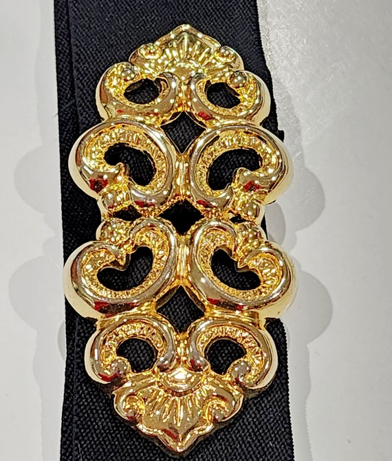 Vintage Motion East Stretch Belt / Statement Belt Buckle - Etsy display picture 1