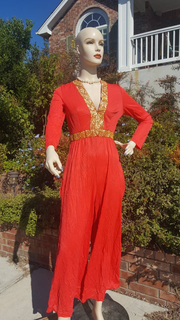 Vintage Frederick's of Hollywood Pant suit / Lounge Wear / Nightgown ...