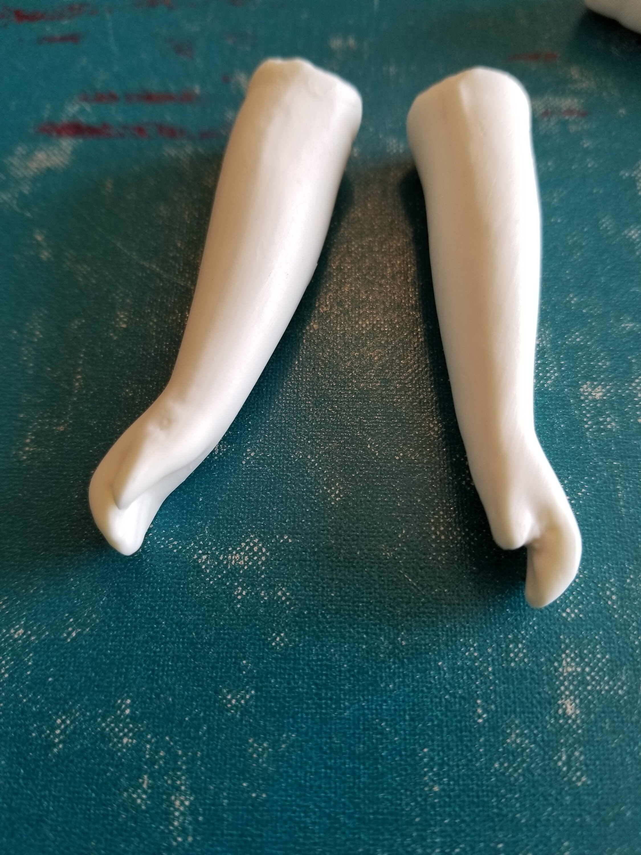 Porcelain Bisque Doll Arms / Doll Making / Small Doll Parts / Doll Legs