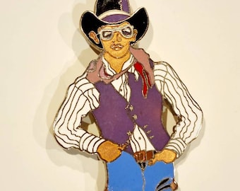 Vintage Artwear Concepts Los Angeles Cowboy Pin