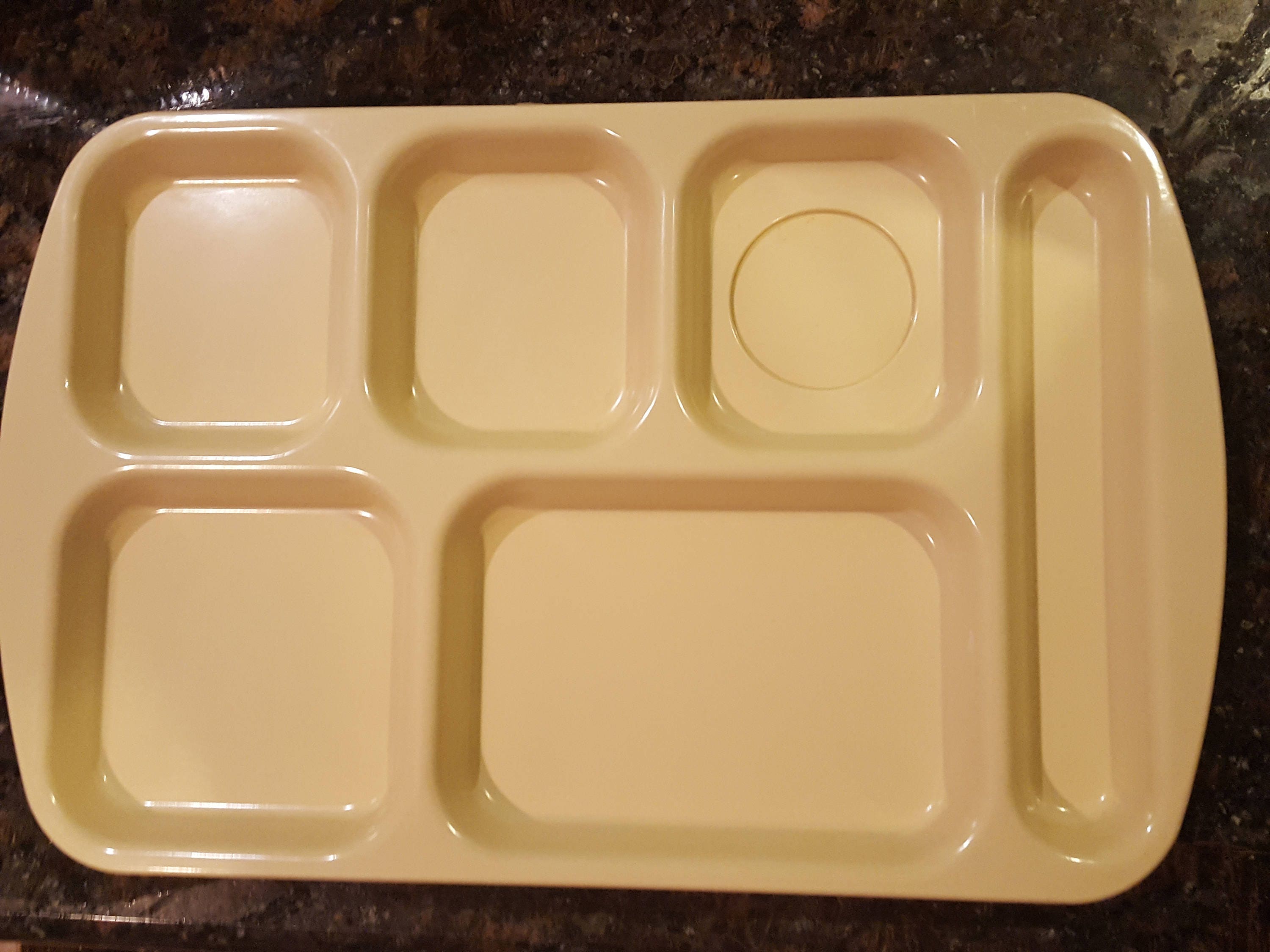 Vintage 90s Plastic School Cafeteria Lunch Tray. 