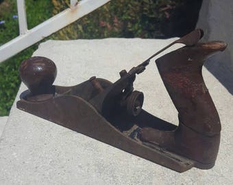 Vintage Plane / Made in the USA / Woodworking Tool / Antique Plane / Wood Plane / Boot handle / Rustic Decor / Farmhouse Decor