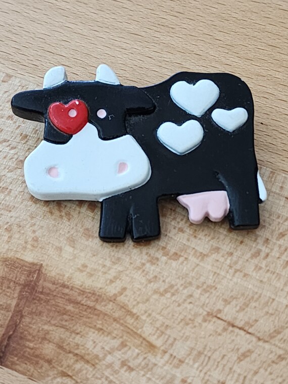 thumbnail image 2 of Apol 2pcs Charming Milk Cow Brooch Pins Alloy 2 of 12