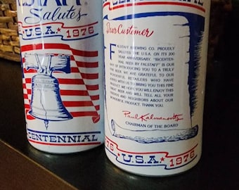 1976 Bi-Centennial Falstaff Beer Cans