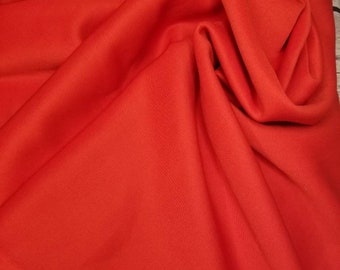 RED 4 way Stretch Fabric by the Yard / Polyester/Spandex / 58/60 inch wide fabric by the yard