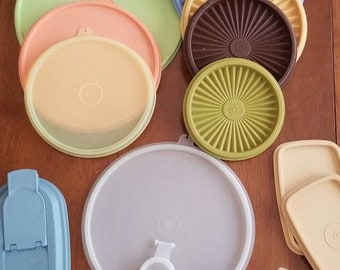 Vintage Tupperware Replacement  Lids / Servalier / Flip Top / Spout / lime / Pink / Yellow / Tupperware Replacements / Tupperware Seals