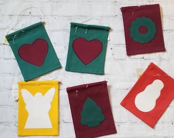 Christmas Banner Blanks / Set of 6