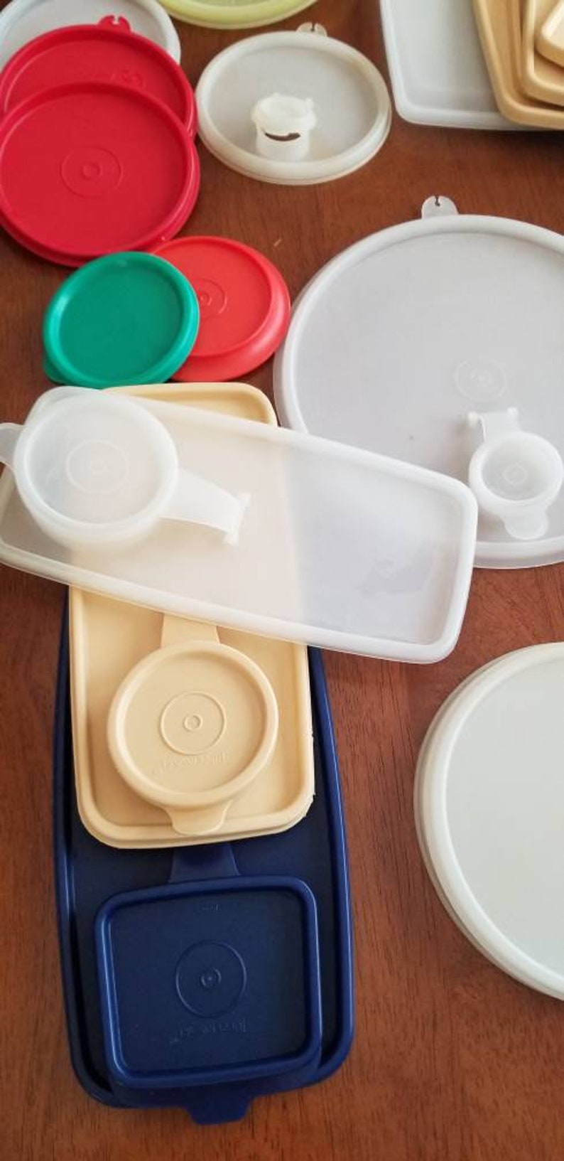 Vintage TUPPERWARE LIDS / Replacement Lids / Tupper Ware Etsy