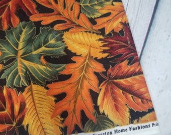 Fall Fabric / Cranston Home Fashion Print Autumn Leaves