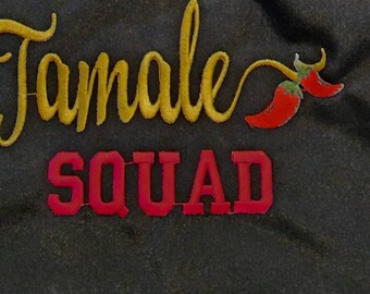 Tamale Squad Pre Made  Embroidered Aprons / Oopsie Aprons