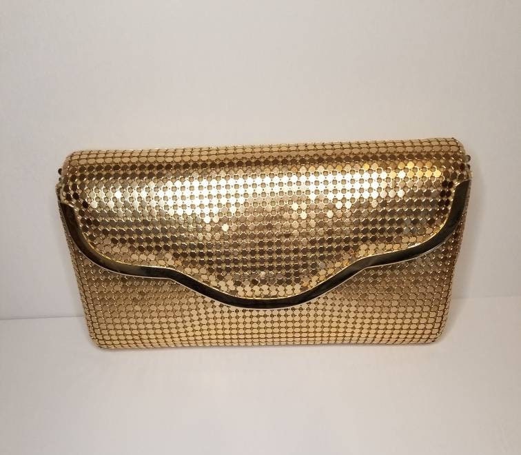 Buy Small Vintage Whiting and Davis Mesh Handbag Rhinestone Clasp Metal  Mesh Purse Online in India - Etsy