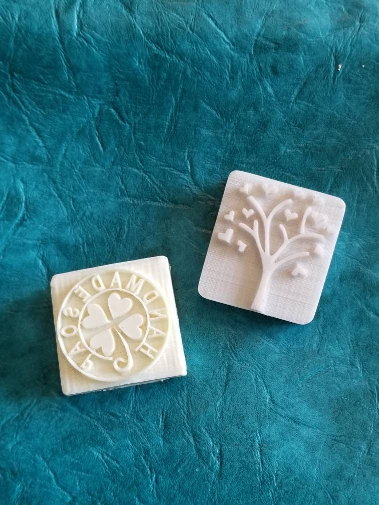Handmade Soap Stamps / Tree Stamp / HandMade Soap Stamp / Set Of 2