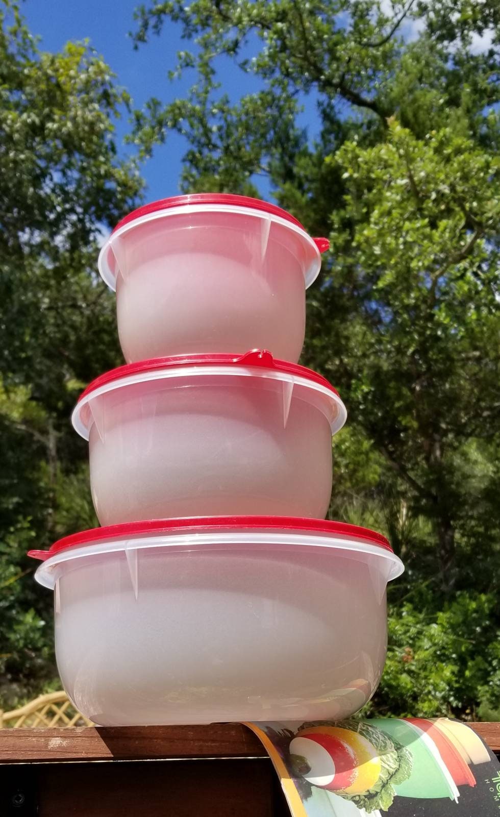 Vintage Large Tupperware Mixing Bowl / Small Medium Mixing Bowl RV