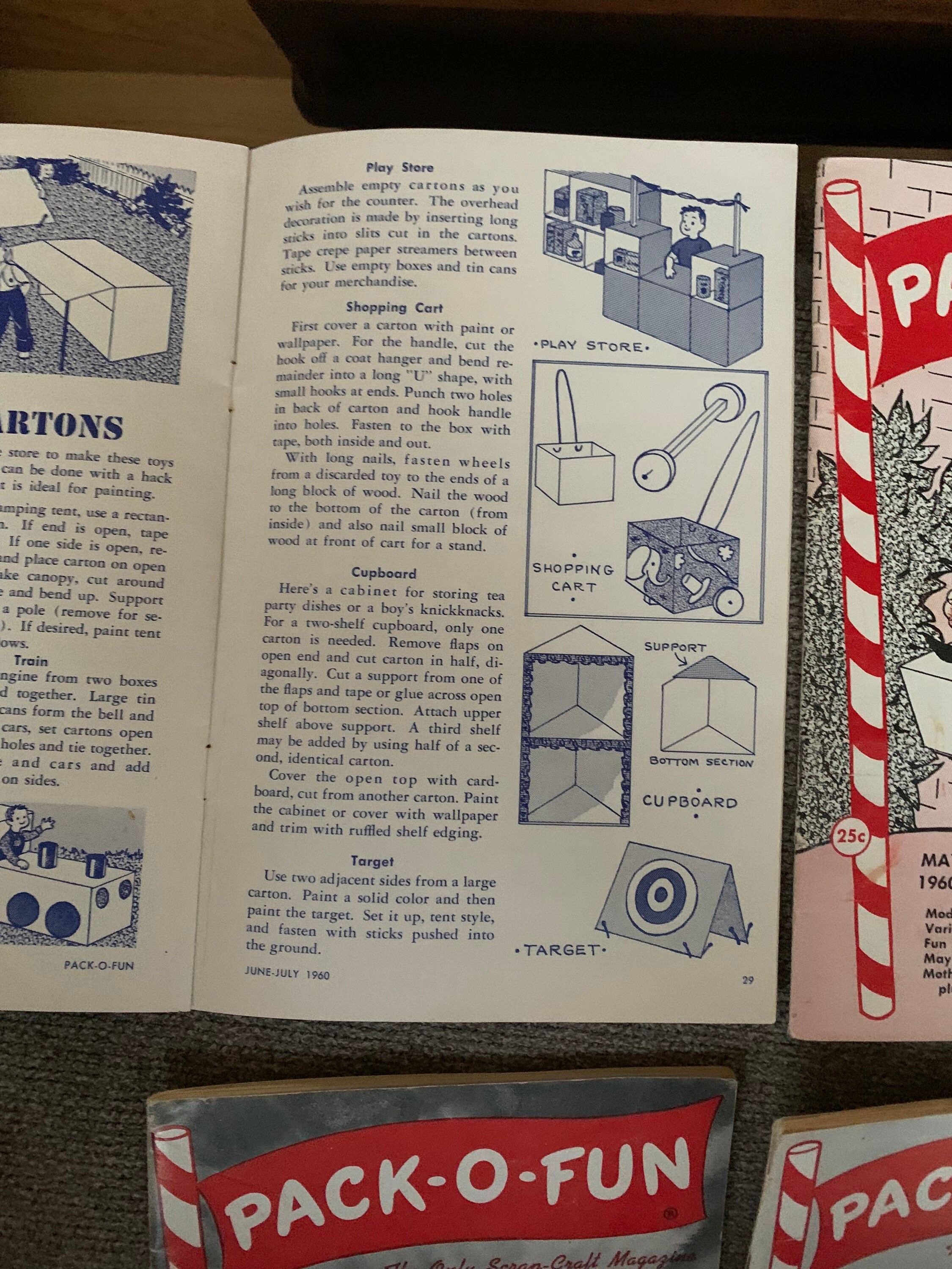Pack-o-fun Vintage Craft Magazines May, June, July, August, Sept ...