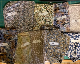 Dressmakers Rayon/Polyester Assorted Yardage.  Wrinkle Free, Silky, Washable. NOS from estate of professional seamstress.