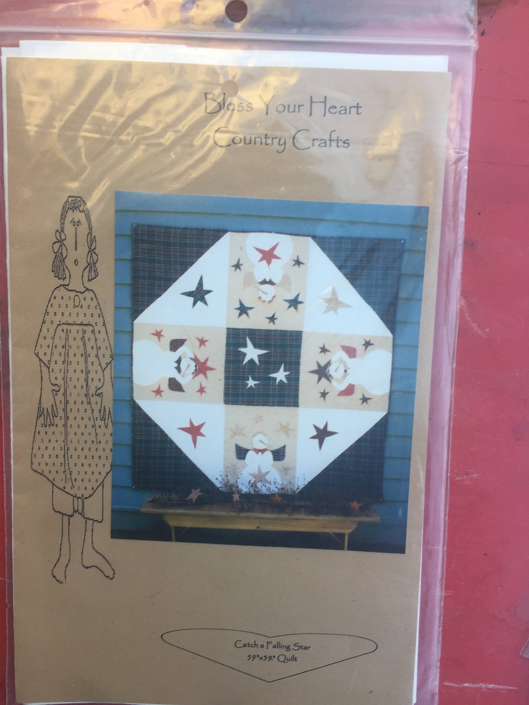 Catch a Falling Star Quilt Pattern. 59 X 59". HALF PRICE! - Etsy