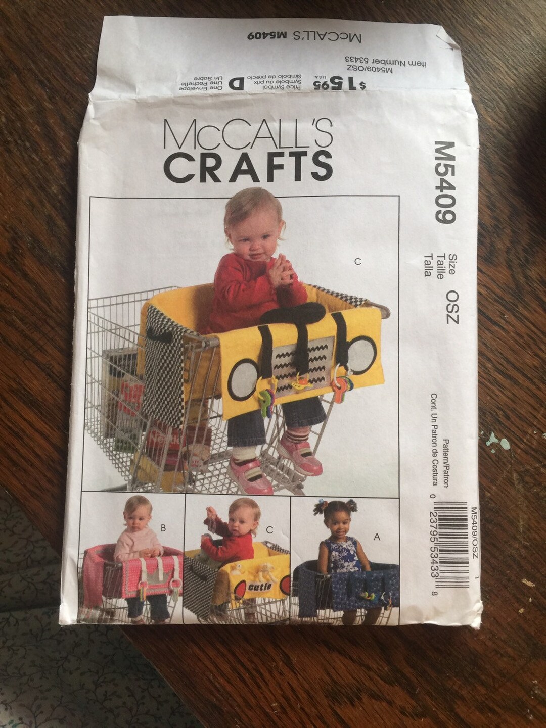 Baby Toddler Shopping Cart Liners 3. Mccalls 5409 Sewing Etsy