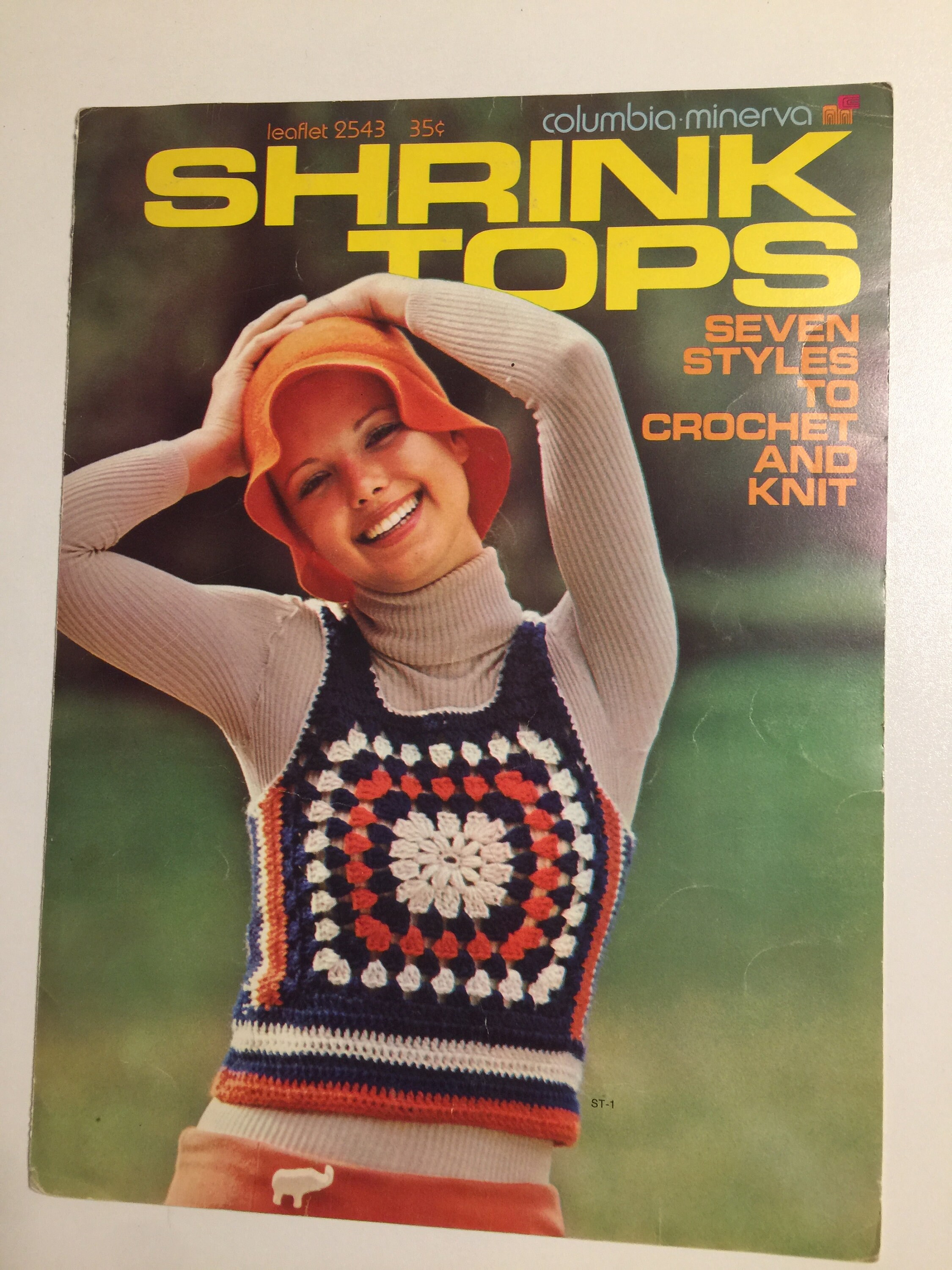 7 SHRINK TOPS to Crochet & Knit. Vintage Patterns. Leaflet | Etsy