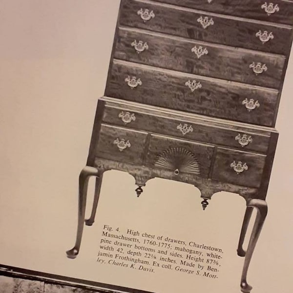 Queen Anne and Chippendale Furniture. Henry Francis du Pont Winterthur Museum. Antiques MAGAZINE ARTICLE 1971