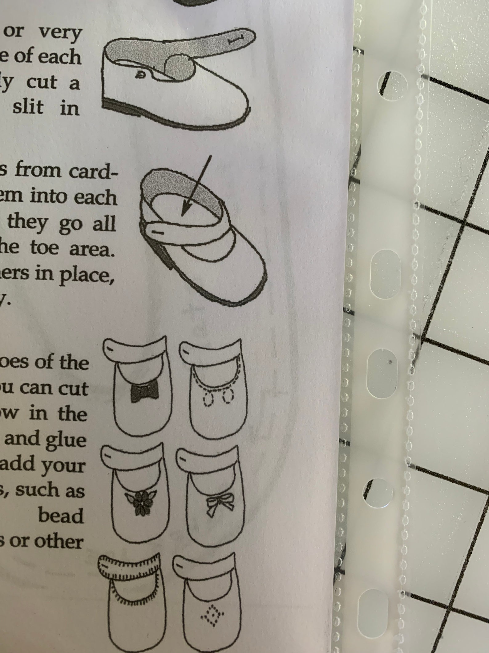 FELT Doll SHOES Sewing Pattern. Four Toe Styles Mary Janes Etsy