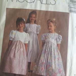 Girl&#39;s Empire Waist Dress Sizes 2-3-4. McCall&#39;s #8578 Sewing Pattern