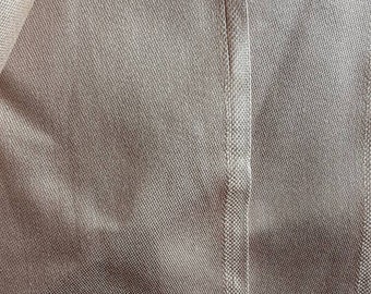 SOLID TAN Smooth Finished Cotton Drapery Weight Fabric 45 x Almost 2 Yards New Unwashed