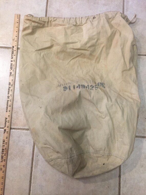 vintage military duffle bag