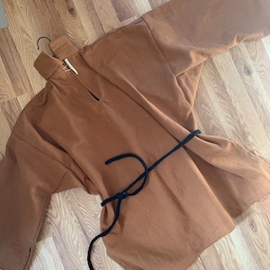 American Revolution Era Shirt Overcoat Adult Sizes M, L, 1X, 2X,  Militia Reenactment. Fabric Choices and Options. Ascot and Sash