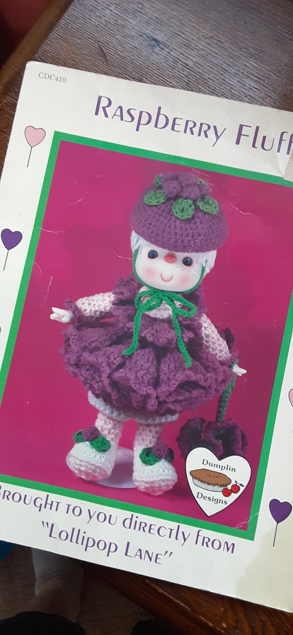 Tools Raspberry Fluff Dumplin Design Lollipop Lane Crochet Fashion Doll