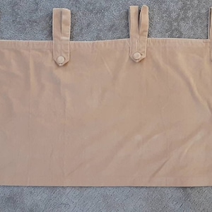 Tab CURTAIN VALANCE Gold Velour 40"wide x 18" long plus 4 inch tabs.