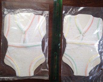 Baby Doll UNDERWEAR Set, Fits 12 - 16" Doll, in Original Plastic!  2 complete pair.