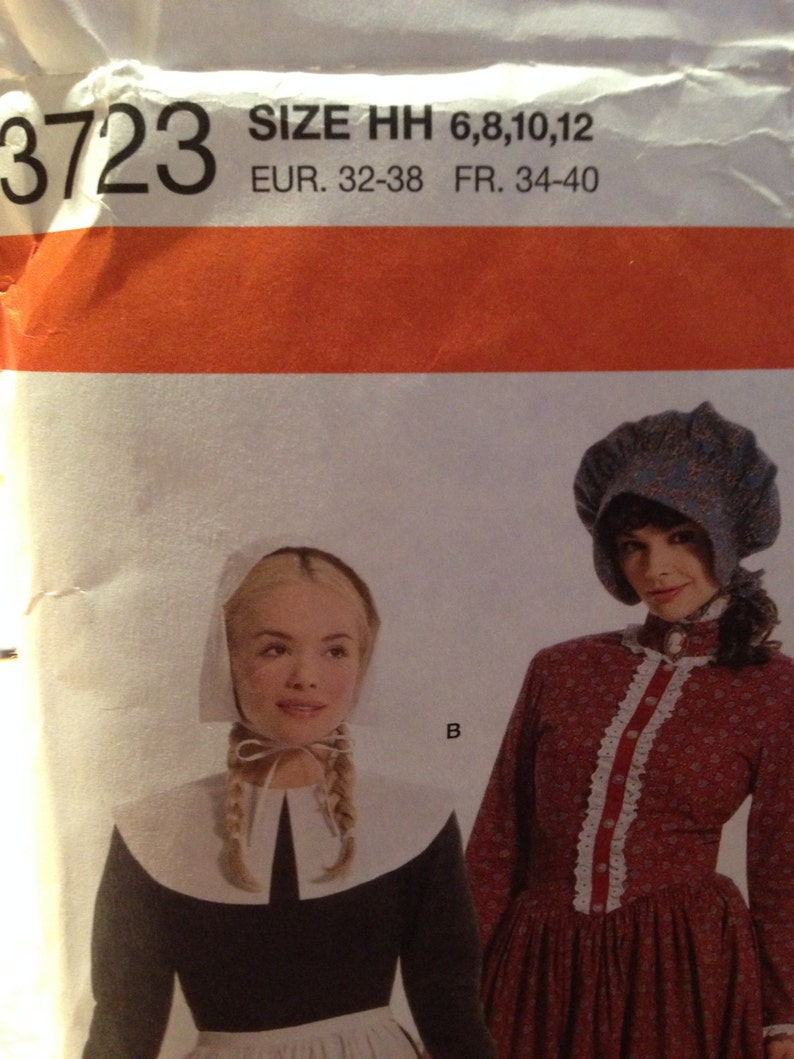 White Black Calico Satin Special Occasion Pioneer Colonial Bonnet Soft Sturdy Cotton LADIES SUNBONNET