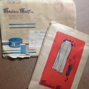 MARIAN MARTIN No 9042 donna taglia 28 gonna modello.  Seconda guerra mondiale