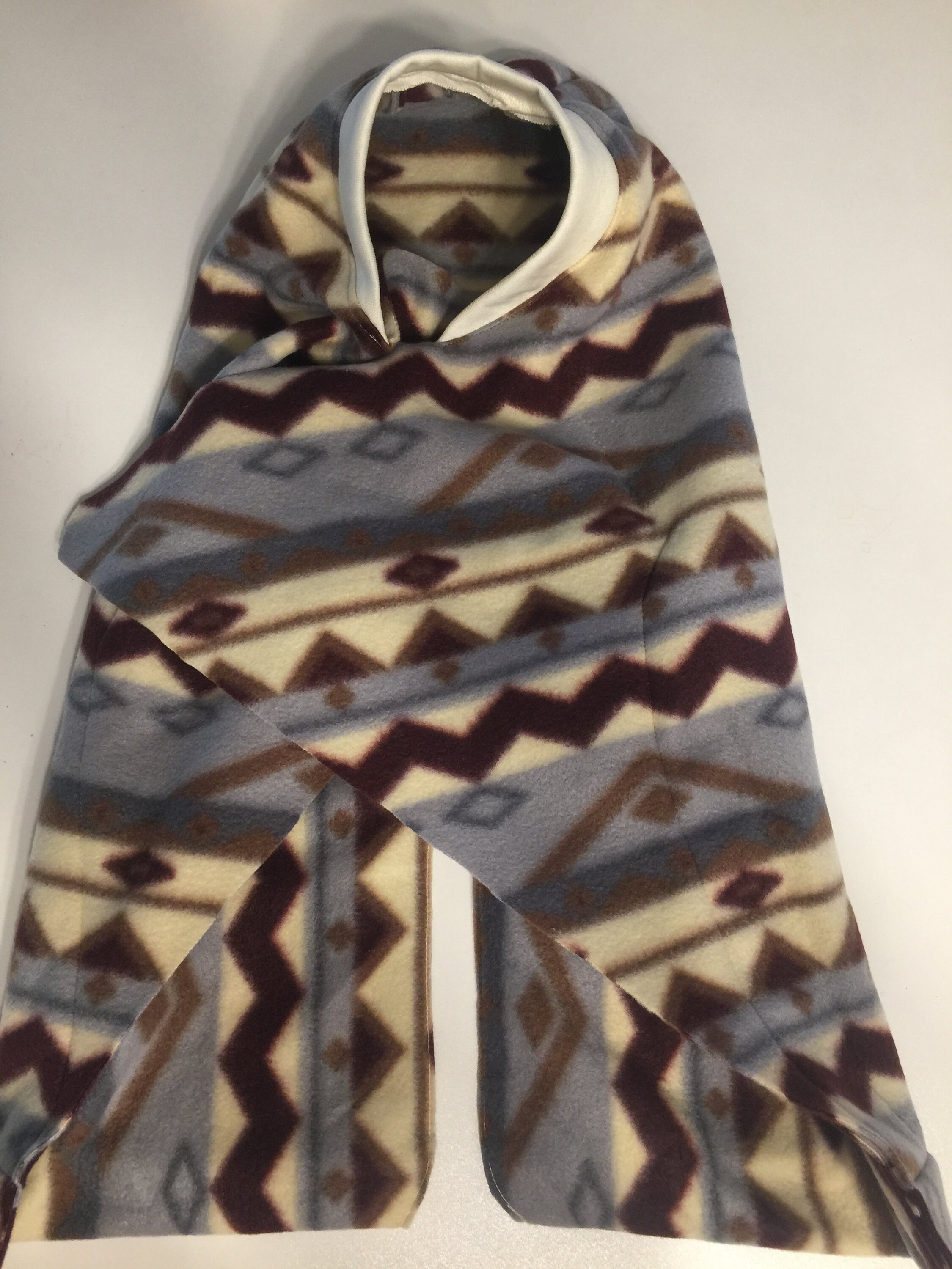 SNUGGLY WRAP Infant Bunting for Car Seat Autumn Weight Fleece Geometric Southwestern Design