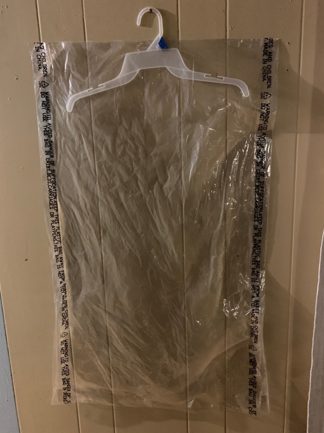 Clear Plastic Garment Storage Bags. 21 X 3 X 36 Inches, 75 Ml Thick