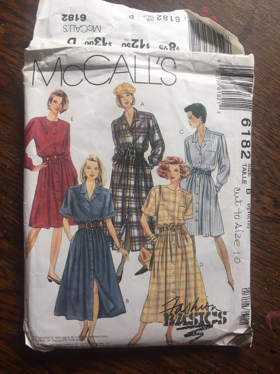 McCall/'s 6182 Misses/' Dress in Two Lengths Sewing Pattern