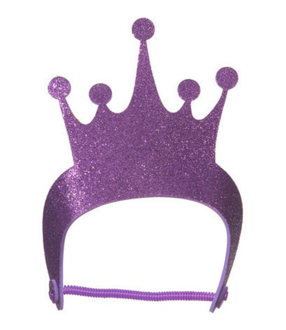 Purple Glitter Foam Princess Tiara Foamies Glitter Crown | Etsy