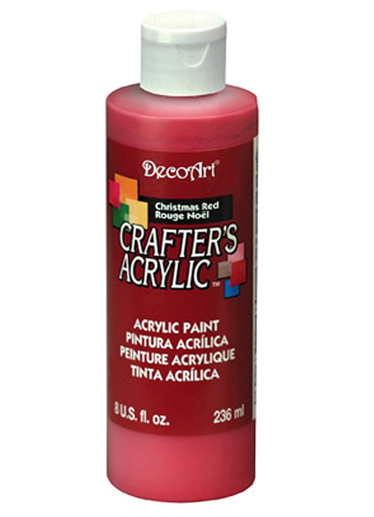 DecoArt Crafter's Acrylic Paint, 2-Ounce, Christmas Red